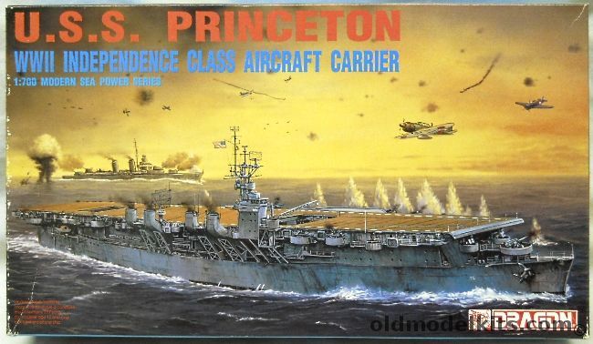 Dragon 1/700 USS Princton CVL23 Escort Carrier - (Independence Class), 7014 plastic model kit